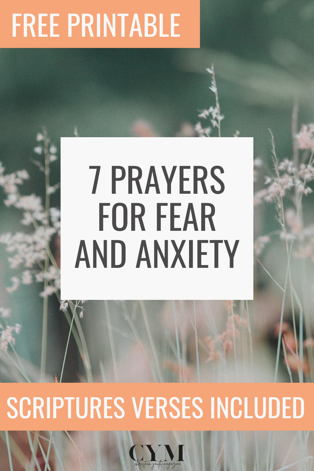 7 Prayers for Fear and Anxiety | christianyouthmagazine.com